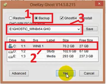 Tạo file Ghost